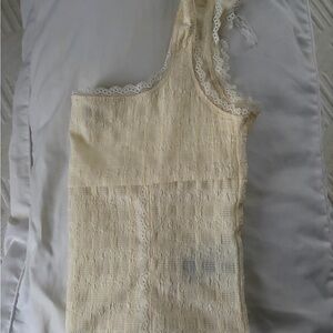 Edikted Yellow Lace Tank Top
